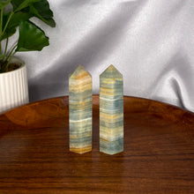 Load image into Gallery viewer, Blue Banded Calcite Towers
