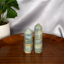 Load image into Gallery viewer, Blue Banded Calcite Towers
