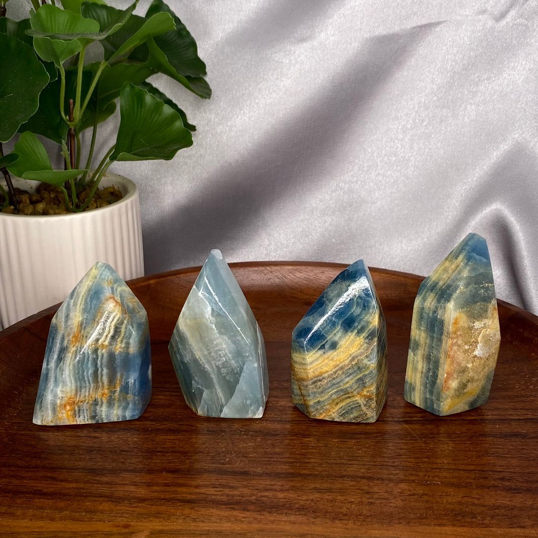 Blue Banded Calcite Free Form