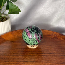 Load image into Gallery viewer, Ruby Zoisite Sphere
