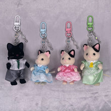 Load image into Gallery viewer, Tuxedo Cat Sylvanian Families Keychains

