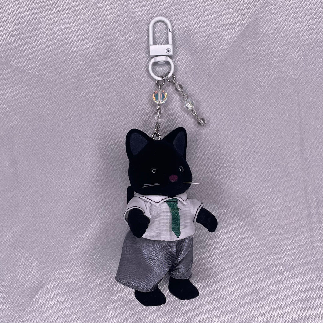 Tuxedo Cat Sylvanian Families Keychains