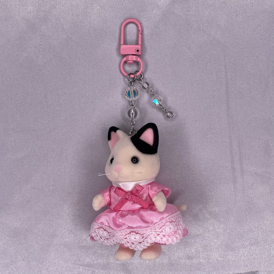 Tuxedo Cat Sylvanian Families Keychains