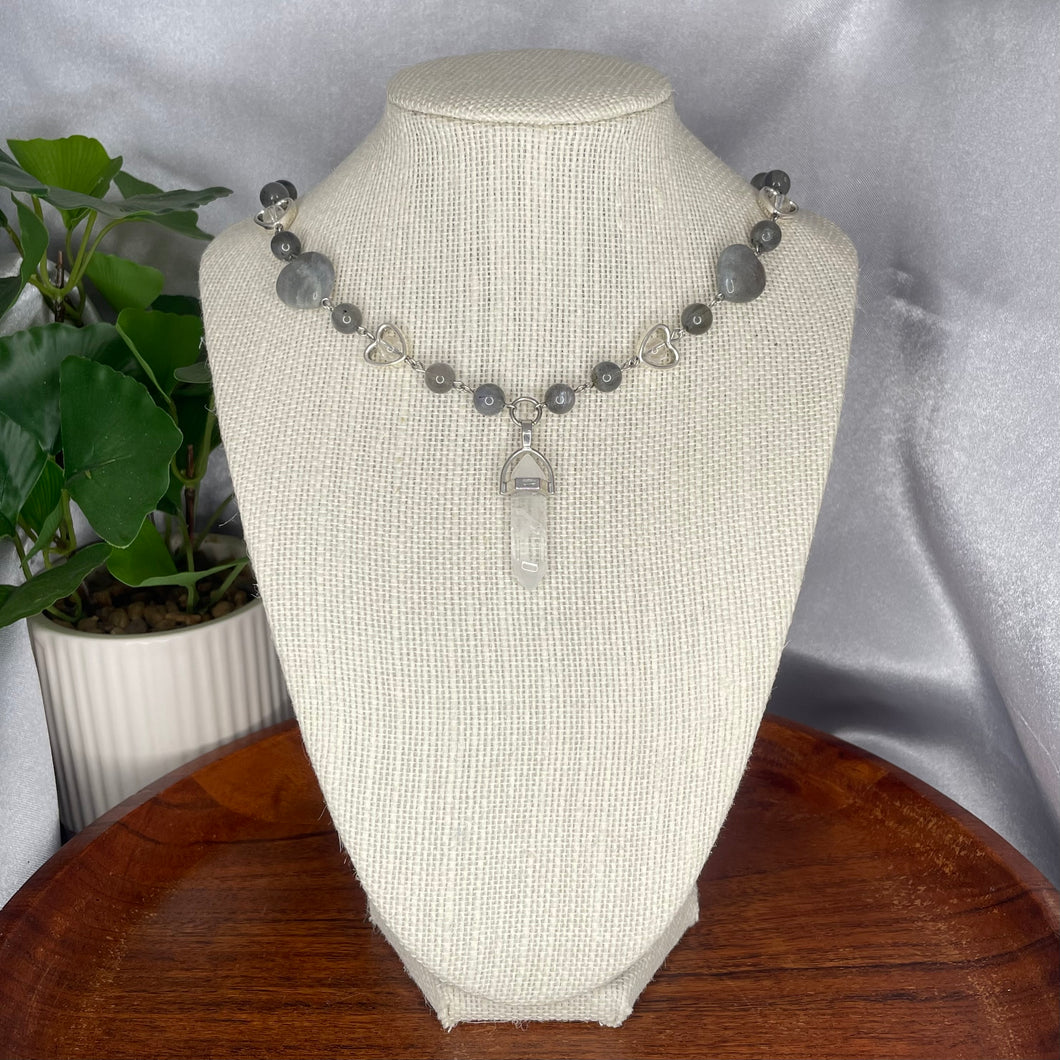 Labradorite Heart Necklace
