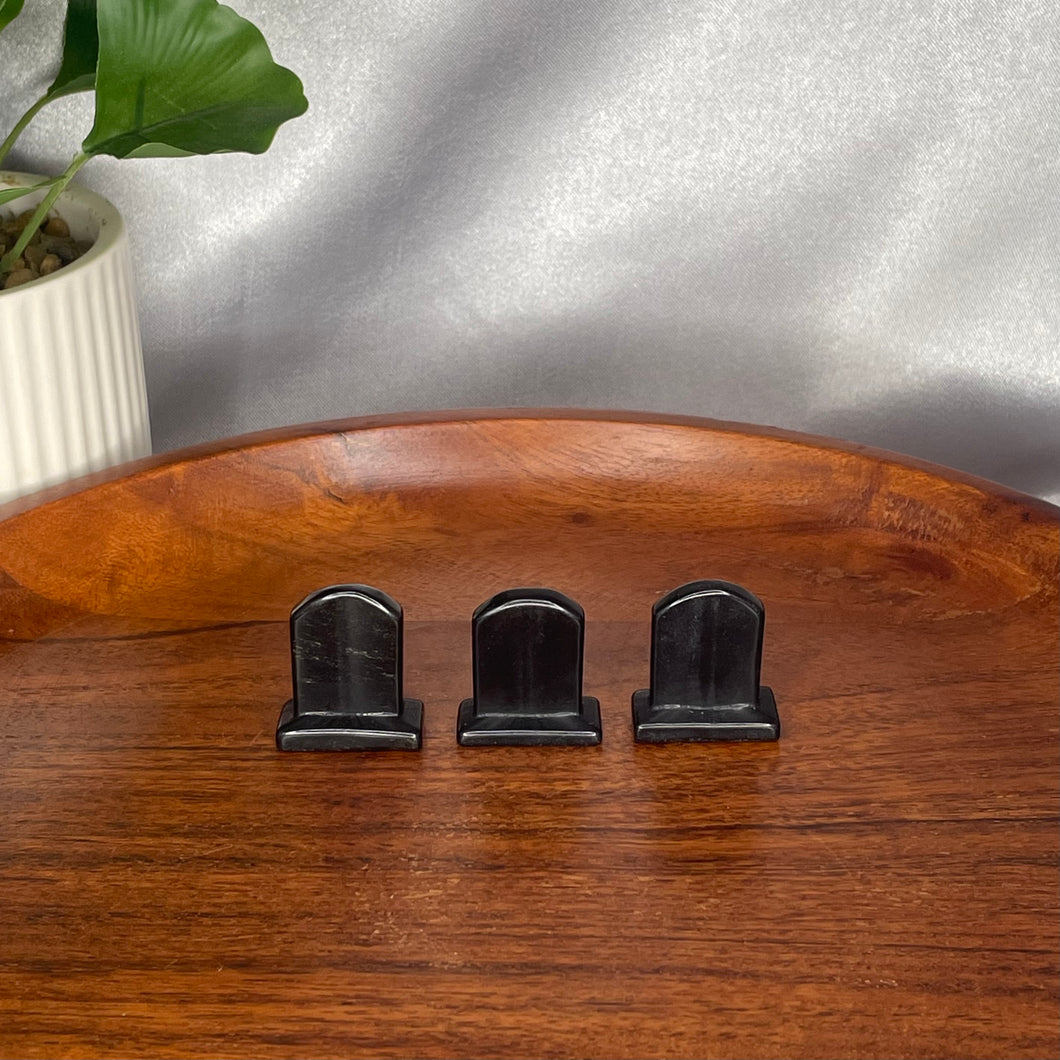 Black Obsidian Mini Tombstone
