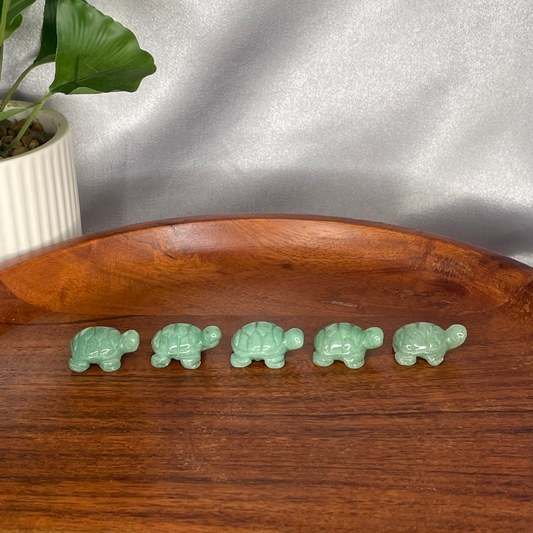 Green Aventurine Mini Turtle