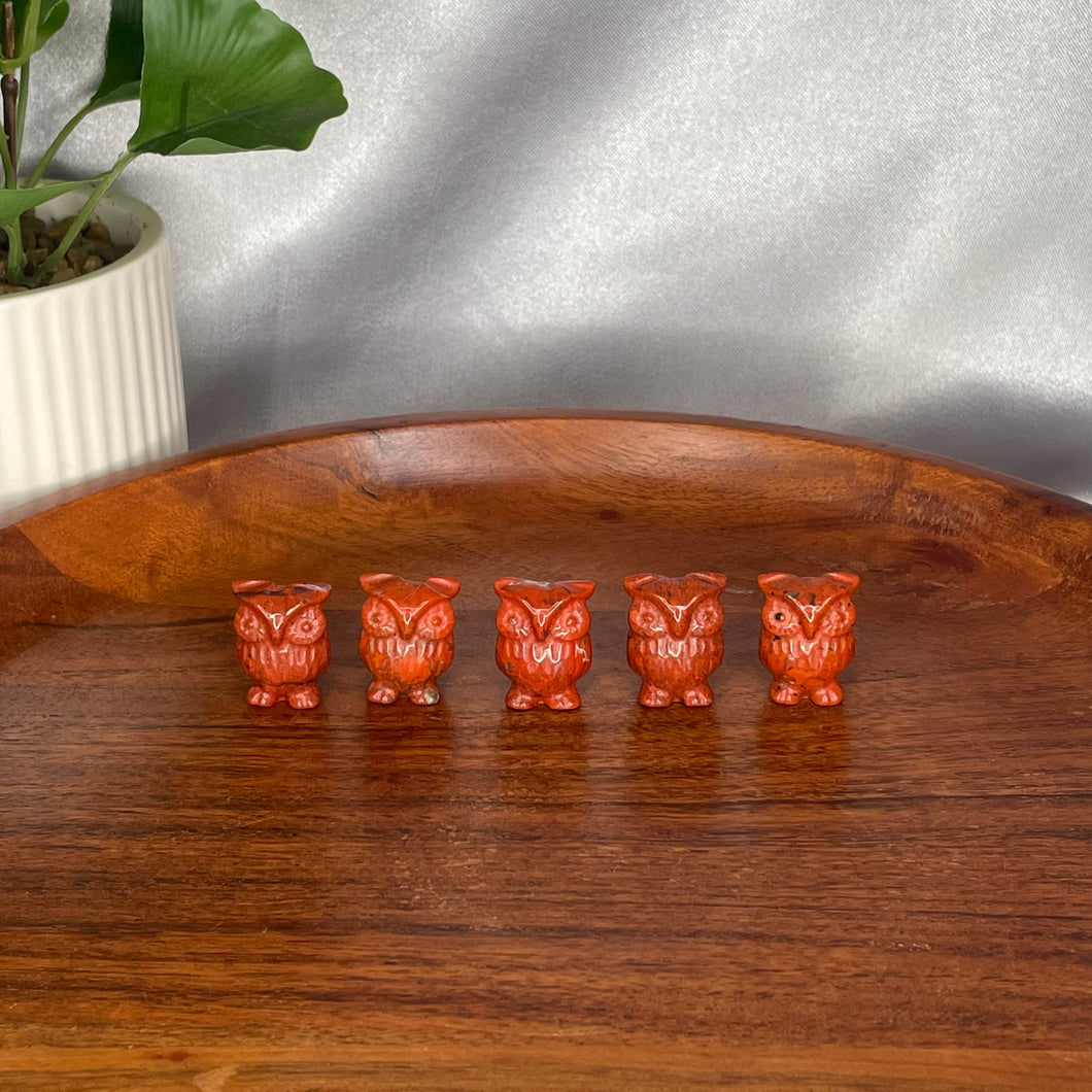 Red Jasper Owl