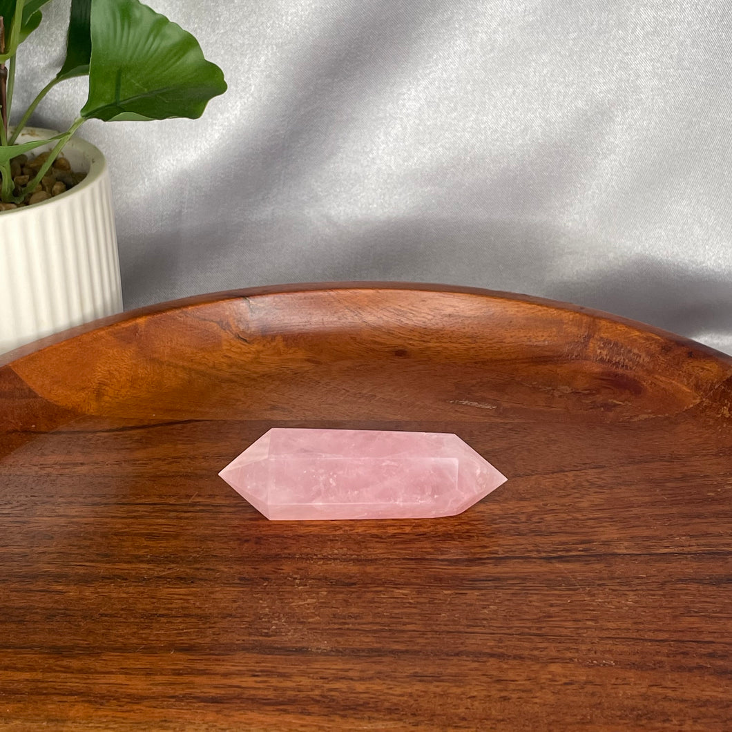 Rose Quartz Double Terminated Point