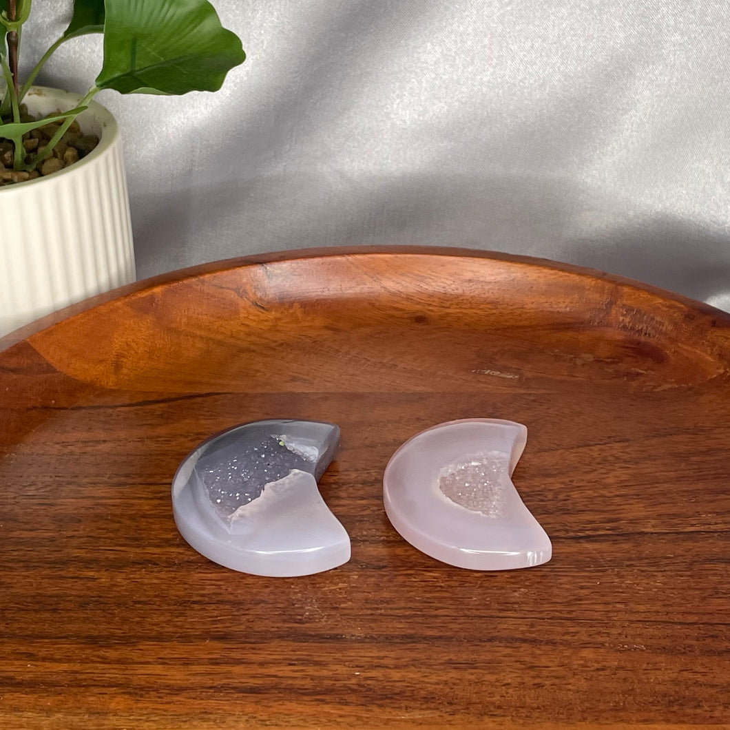 Druzy Agate Moon