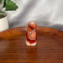 Load image into Gallery viewer, Carnelian x Flower Agate Tower
