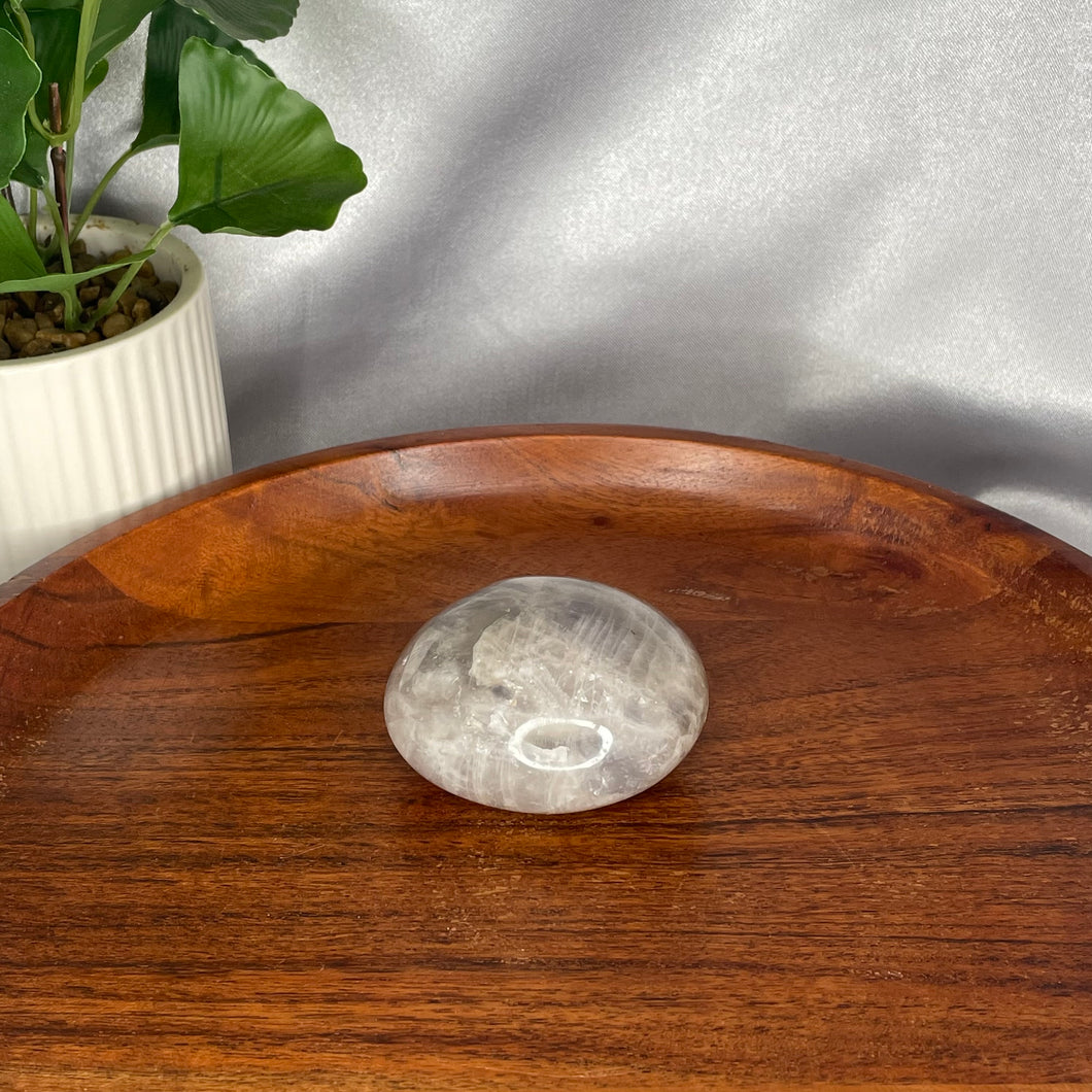 Blue Rose Quartz Palm Stone