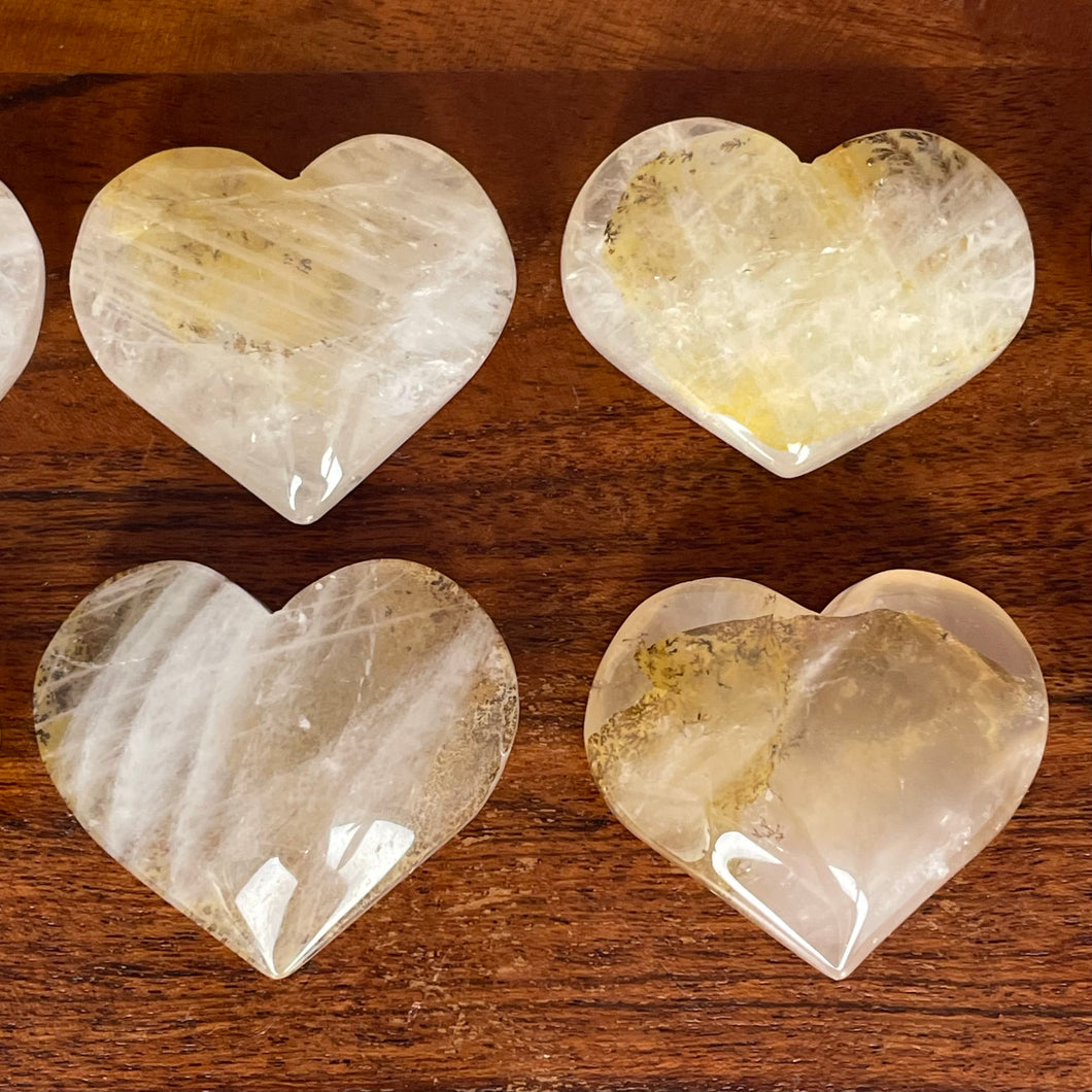 Dendritic Quartz Hearts