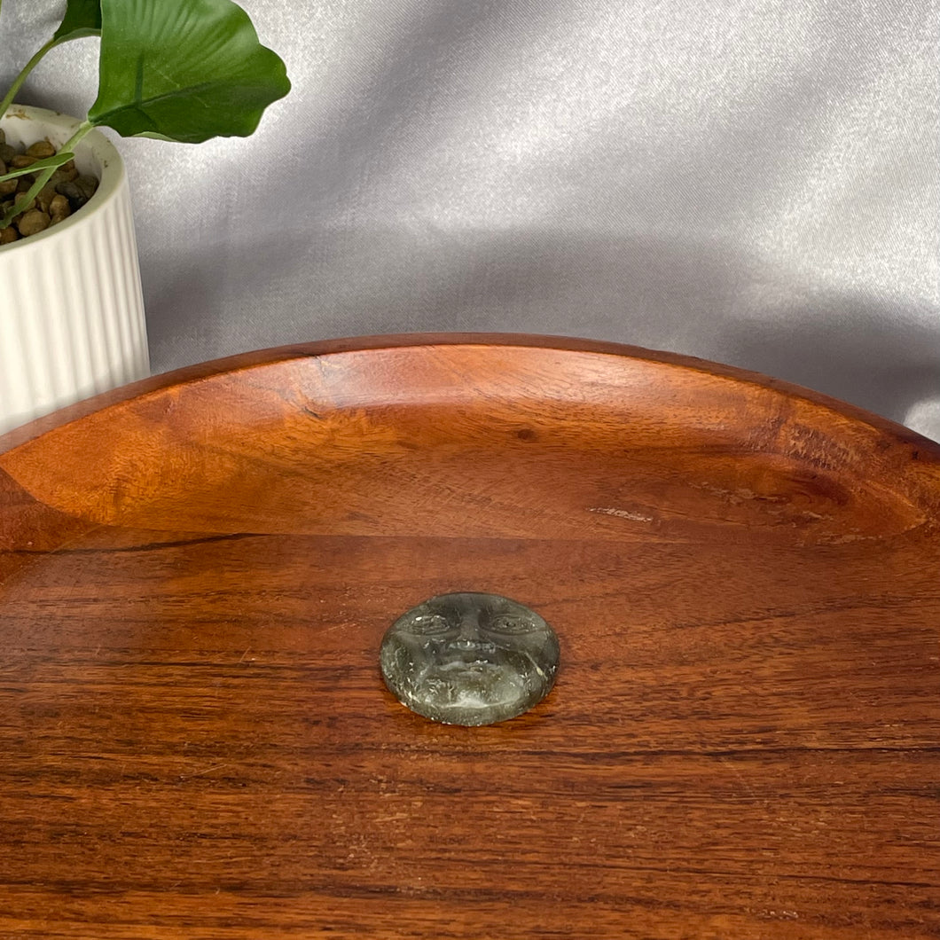 Orange Labradorite Moon Face