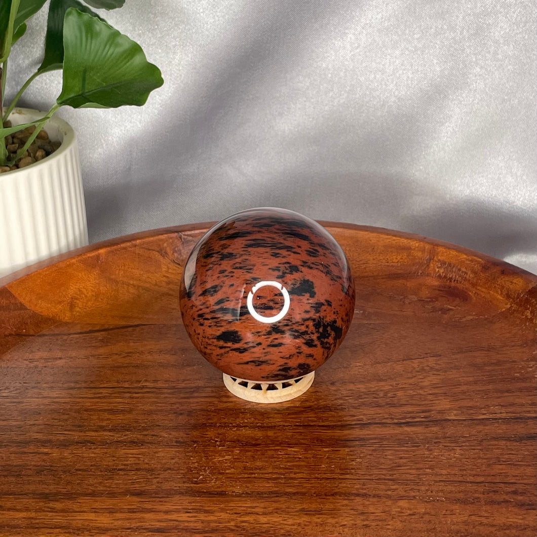 Mahogany Obsidian Sphere
