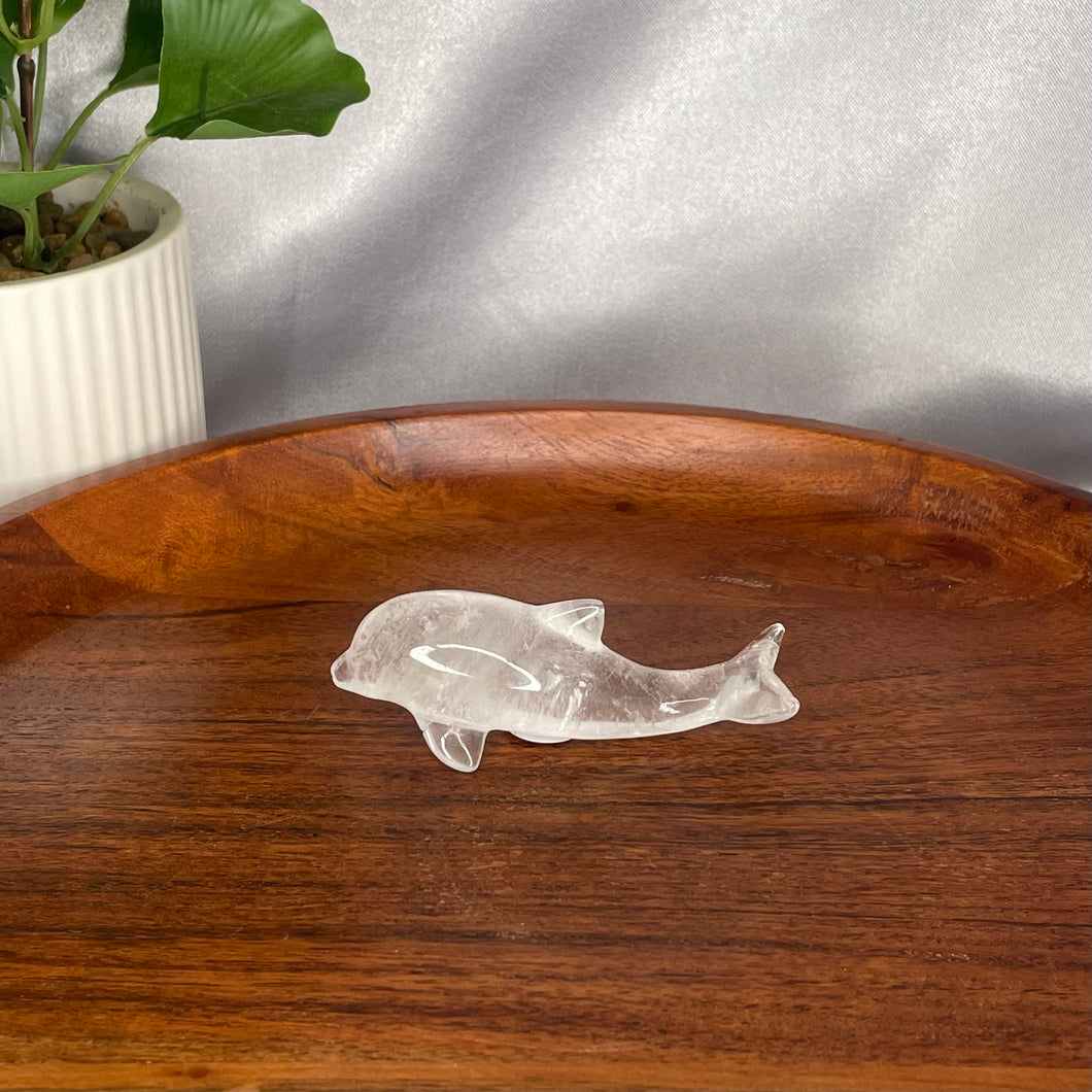 Clear Quartz Dolphin