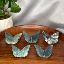 Load image into Gallery viewer, Moss Agate Butterflies
