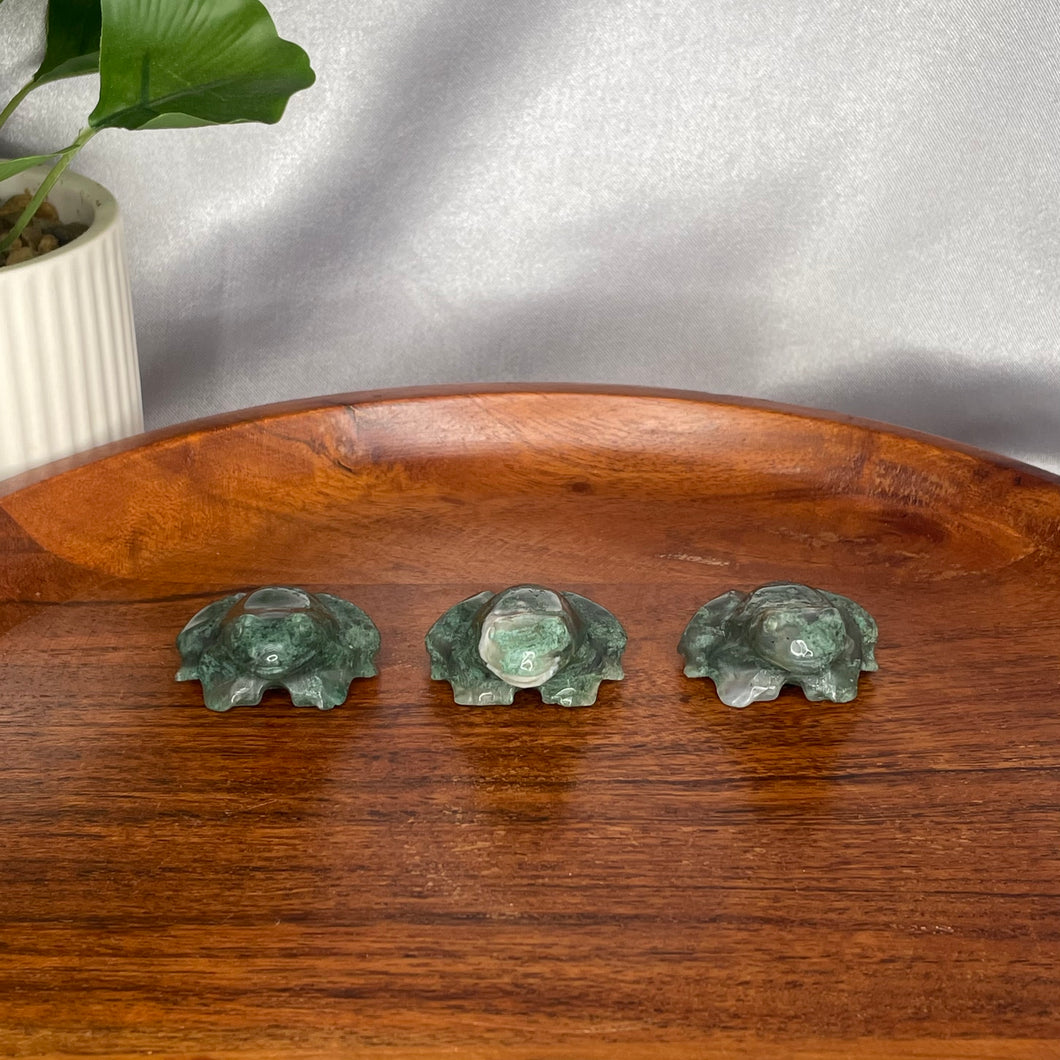 Moss Agate Frog
