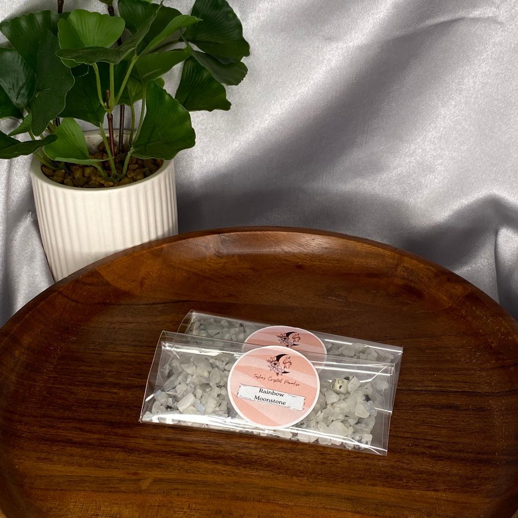 Rainbow Moonstone Chips
