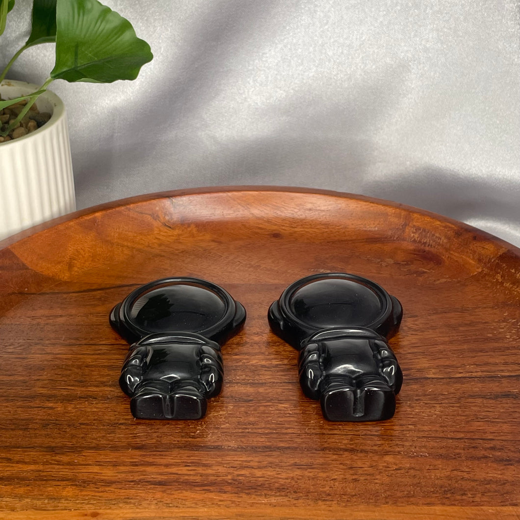 Rainbow Obsidian Astronaut
