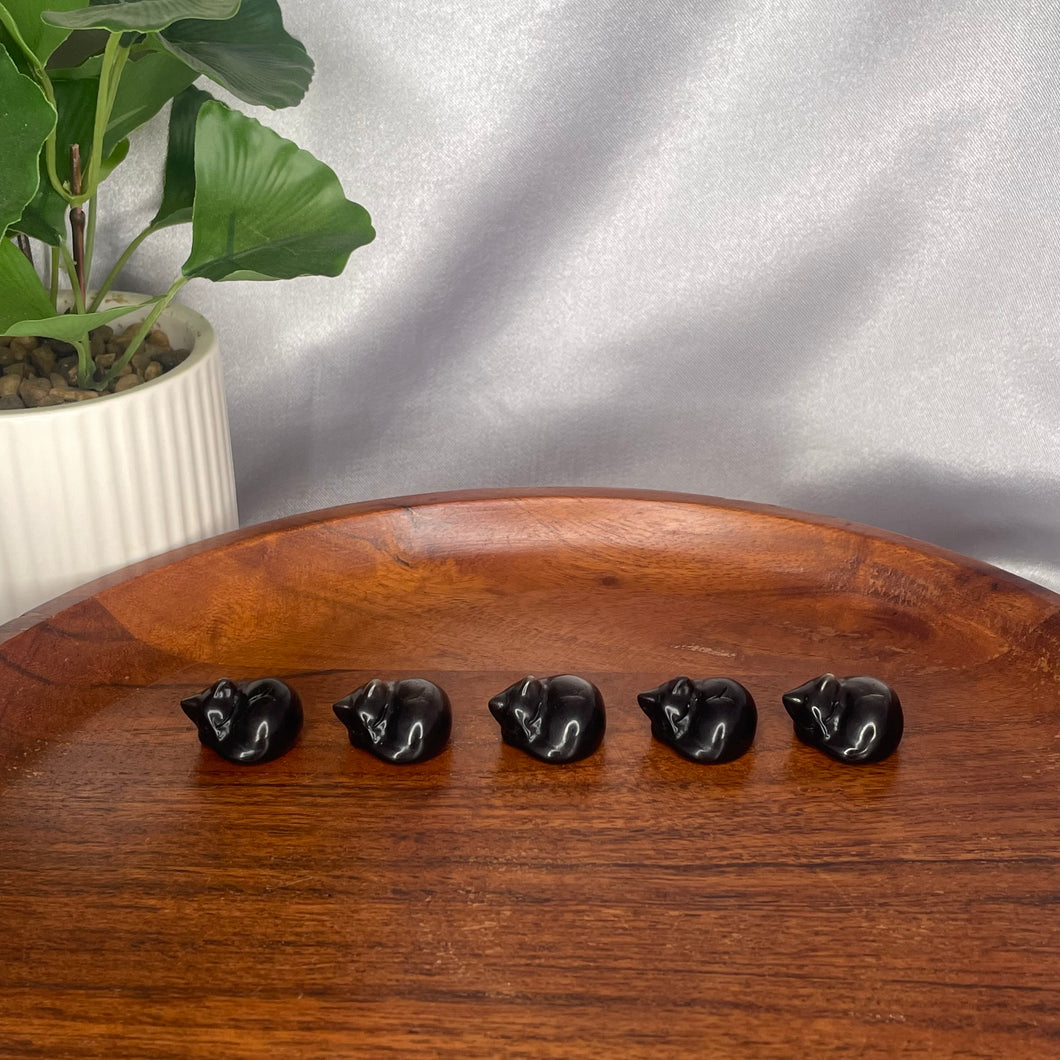Silver Sheen Obsidian Mini Cats