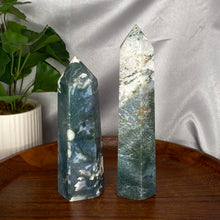 Load image into Gallery viewer, Moss Agate XL Towers

