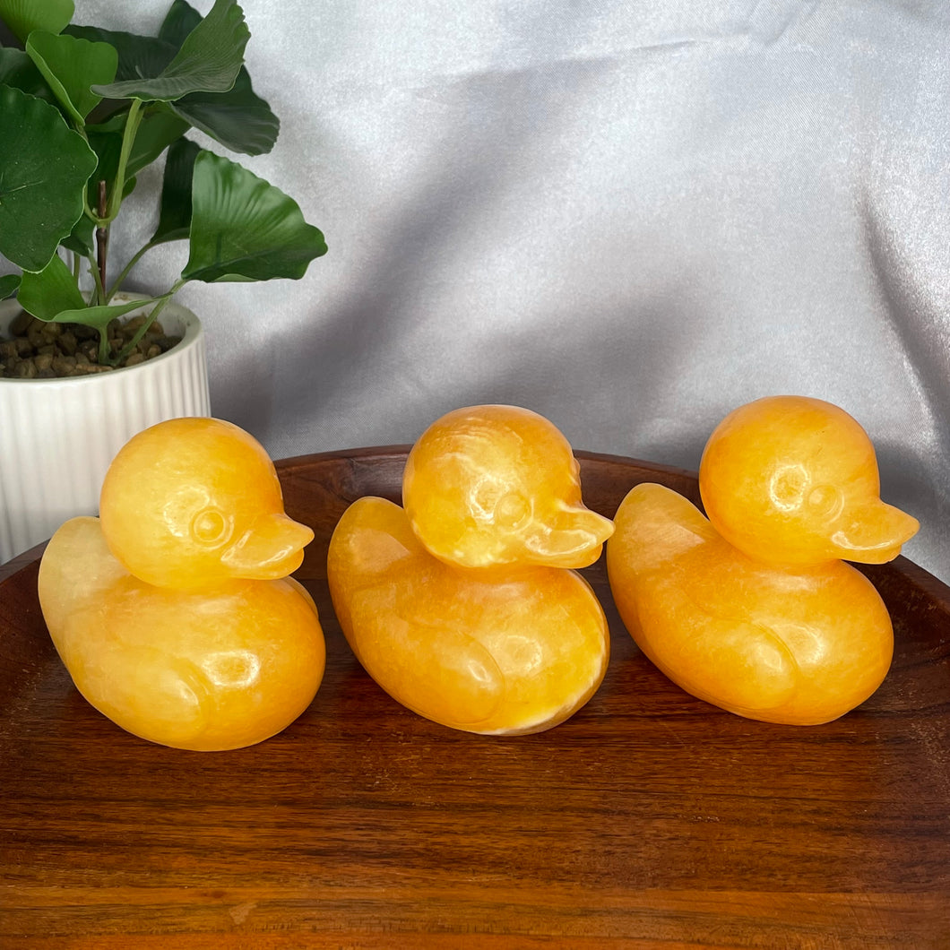 Orange Calcite XL Duck