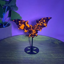 Load image into Gallery viewer, Yooperlite Bat on Stand
