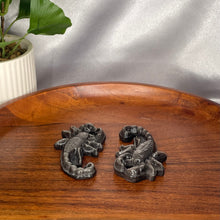 Load image into Gallery viewer, Silver Sheen Obsidian Scorpions
